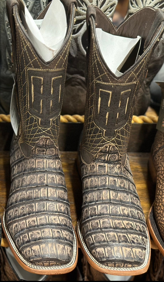 Caiman Cowboy Boot- Brown