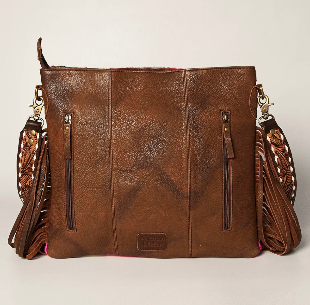 Pink Saddle Blanket Crossbody