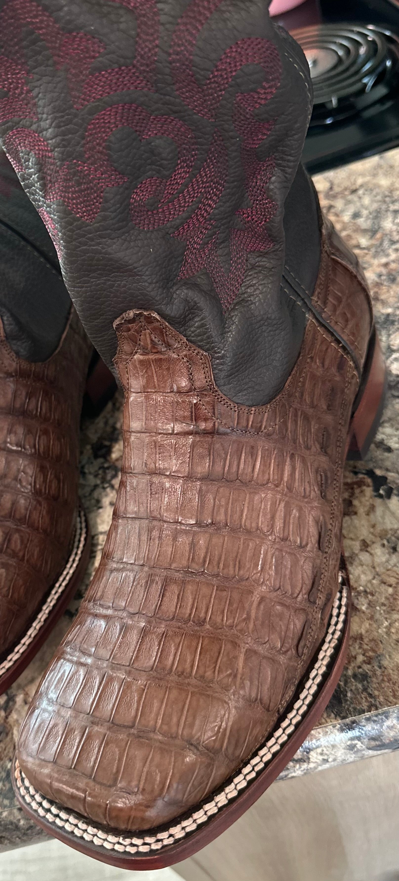 Brown Gator Cowboy Boot