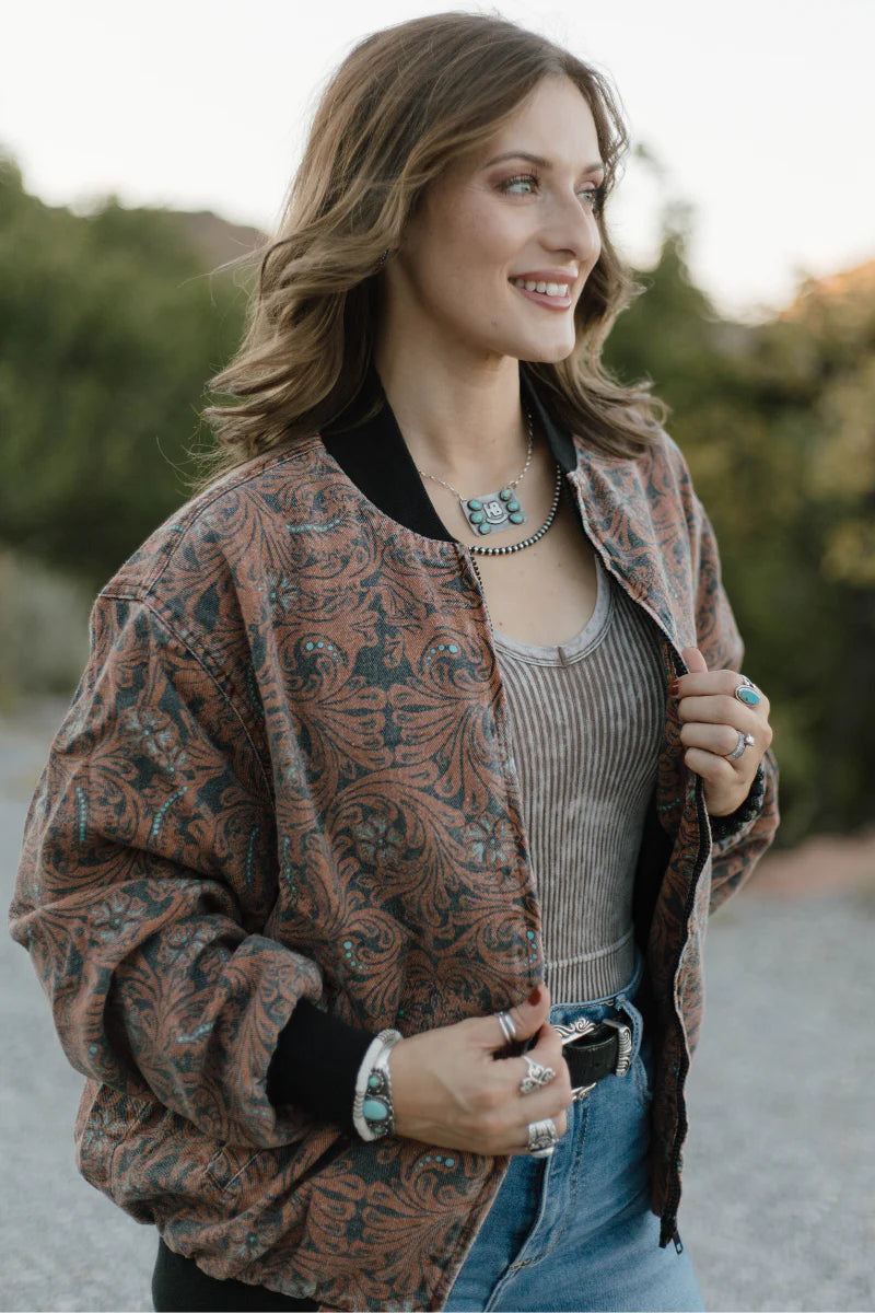 KEEP IT WESTERN BOMBER JACKET