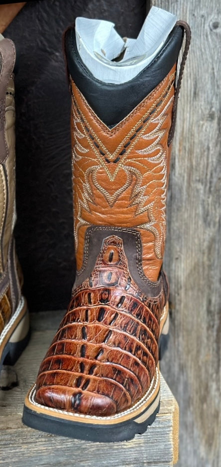 Gator Work Boot- Cognac