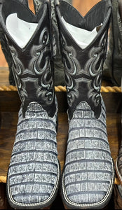 Caiman Cowboy Boot- Grey