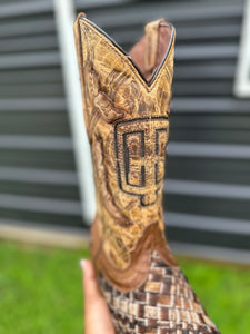 Hide Cowboy Boots- Brown