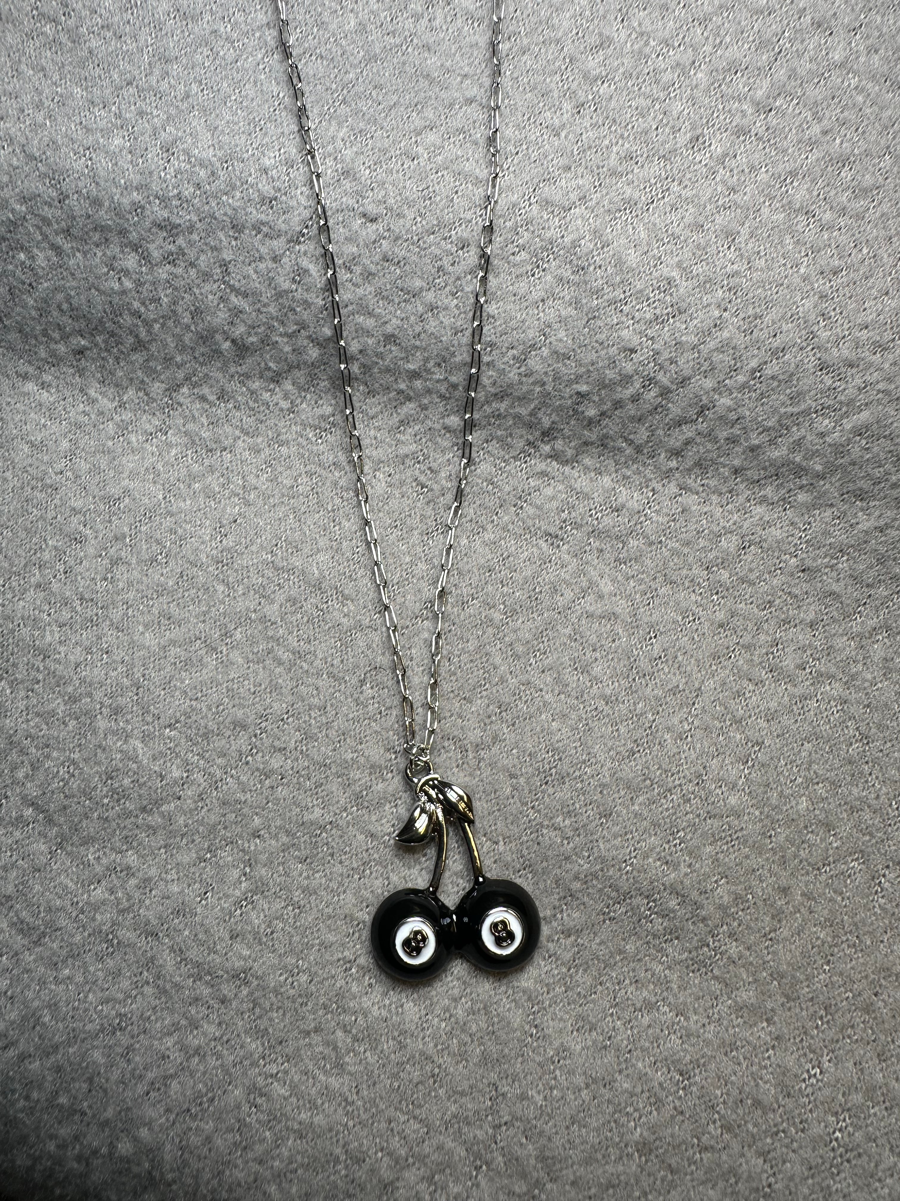 8 Ball Cherry Necklace