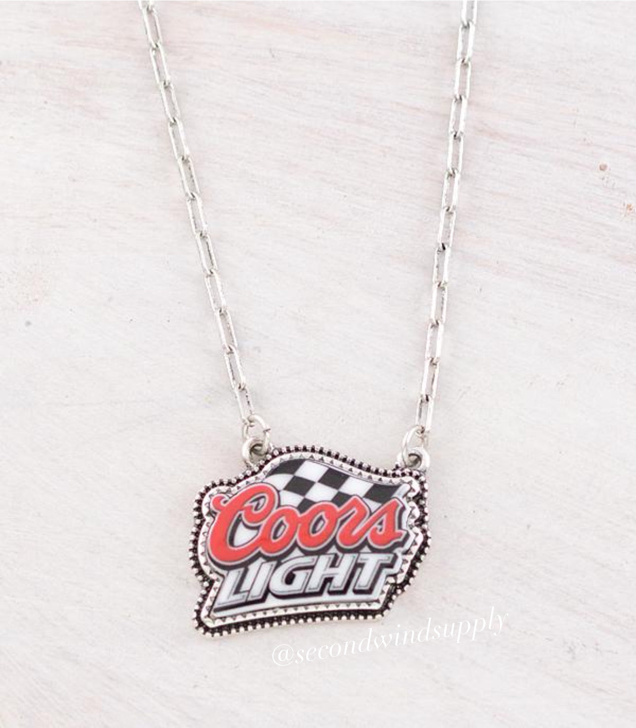 Coors Light Pendant Necklace