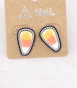 Candy Corn Earrings