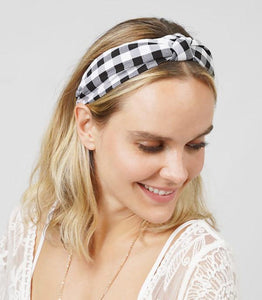 Checker Print Headband