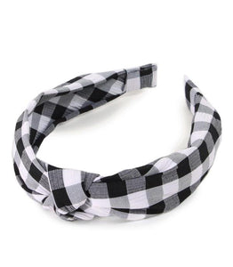 Checker Print Headband