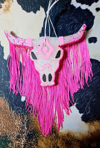 Fringed Bull Skull Freshie