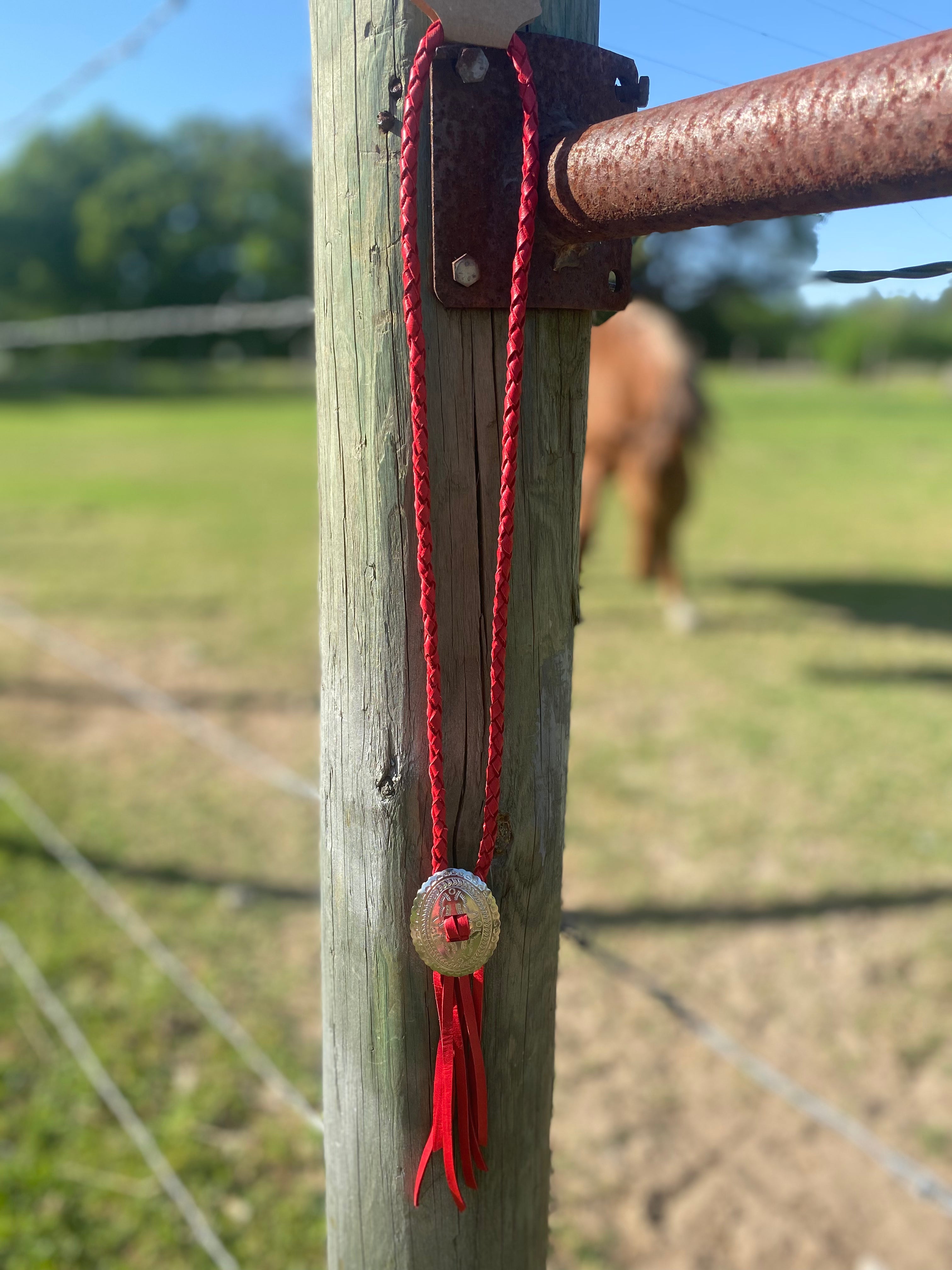 Red Concho Western Necklace