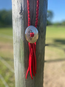 Red Concho Western Necklace