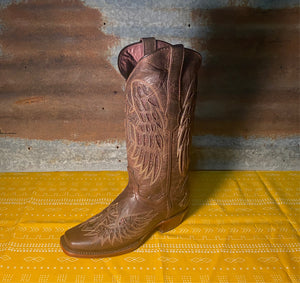 Cross Cowgirl Boot- Brown
